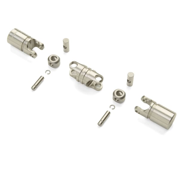 Double U-Joint Kit, Machinable, 0.370" (9.4 mm) OD, Stainless